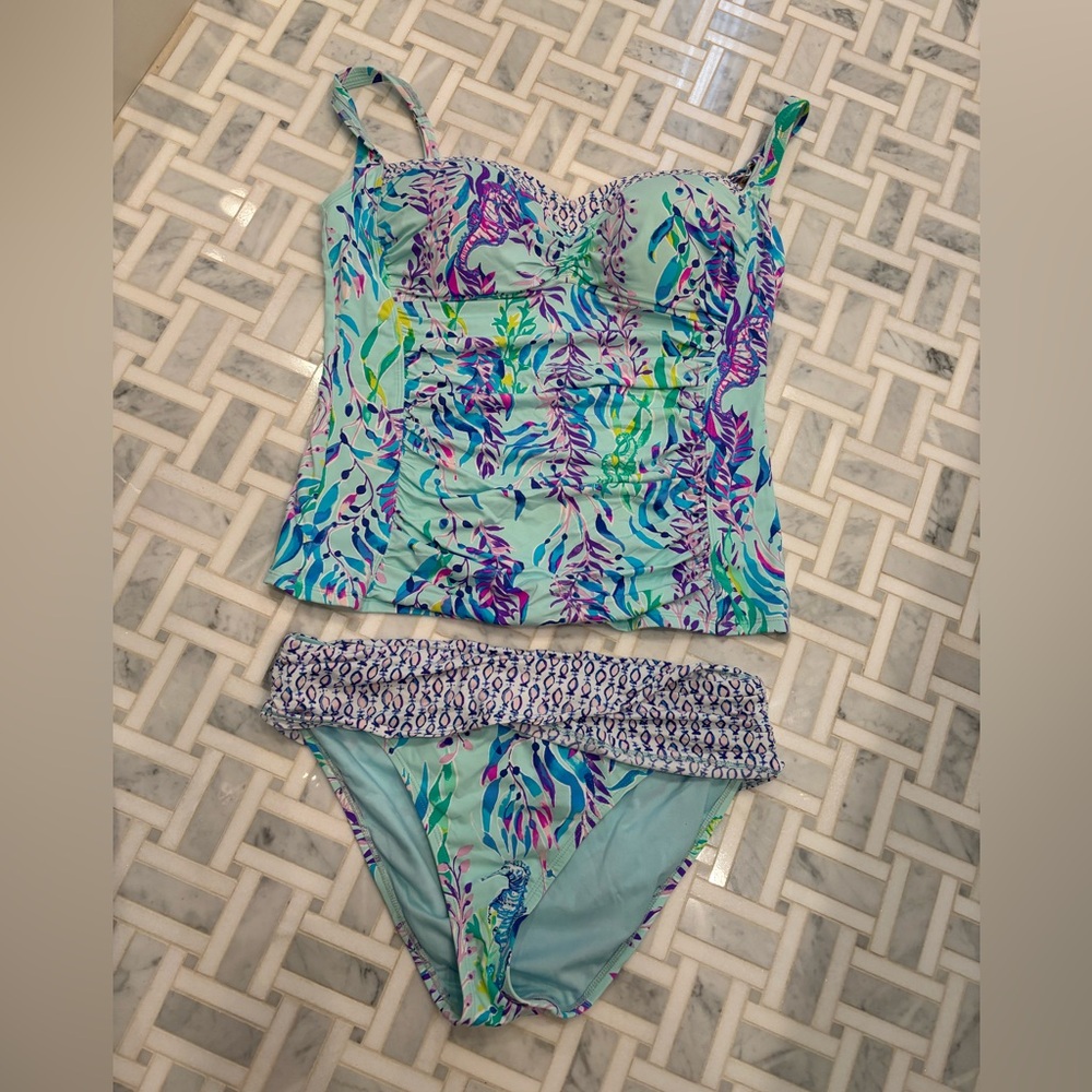 Lilly Pulitzer Multicolor Floral Tankini
